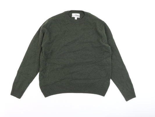 Marks and Spencer Men’s Green Lambswool Crew Neck Jumper M