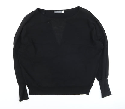 Mint Velvet Women's Black Knit Boat Neck Jumper Size M