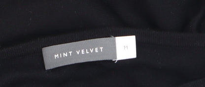 Mint Velvet Women's Black Knit Boat Neck Jumper Size M