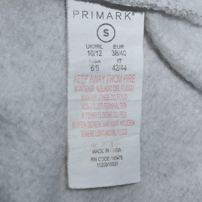 Womens UK Size 10/12 Primark Grey Pullover Sweatshirt