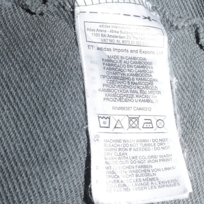 Mens UK Size 2XL adidas Grey Full Zip Hoodie