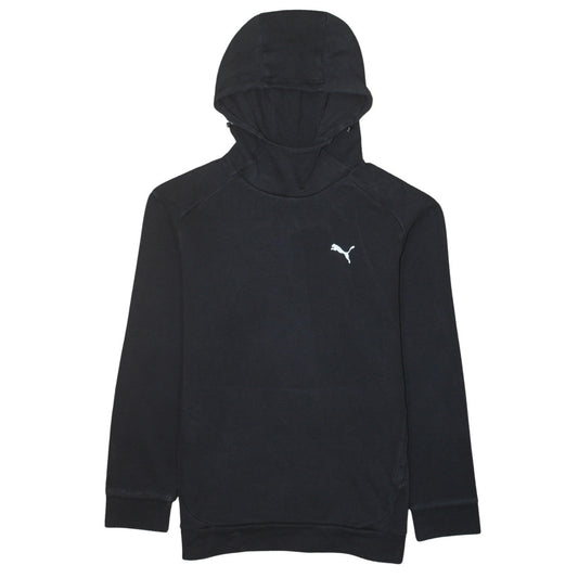 Mens UK Size S PUMA Black Pullover Hoodie