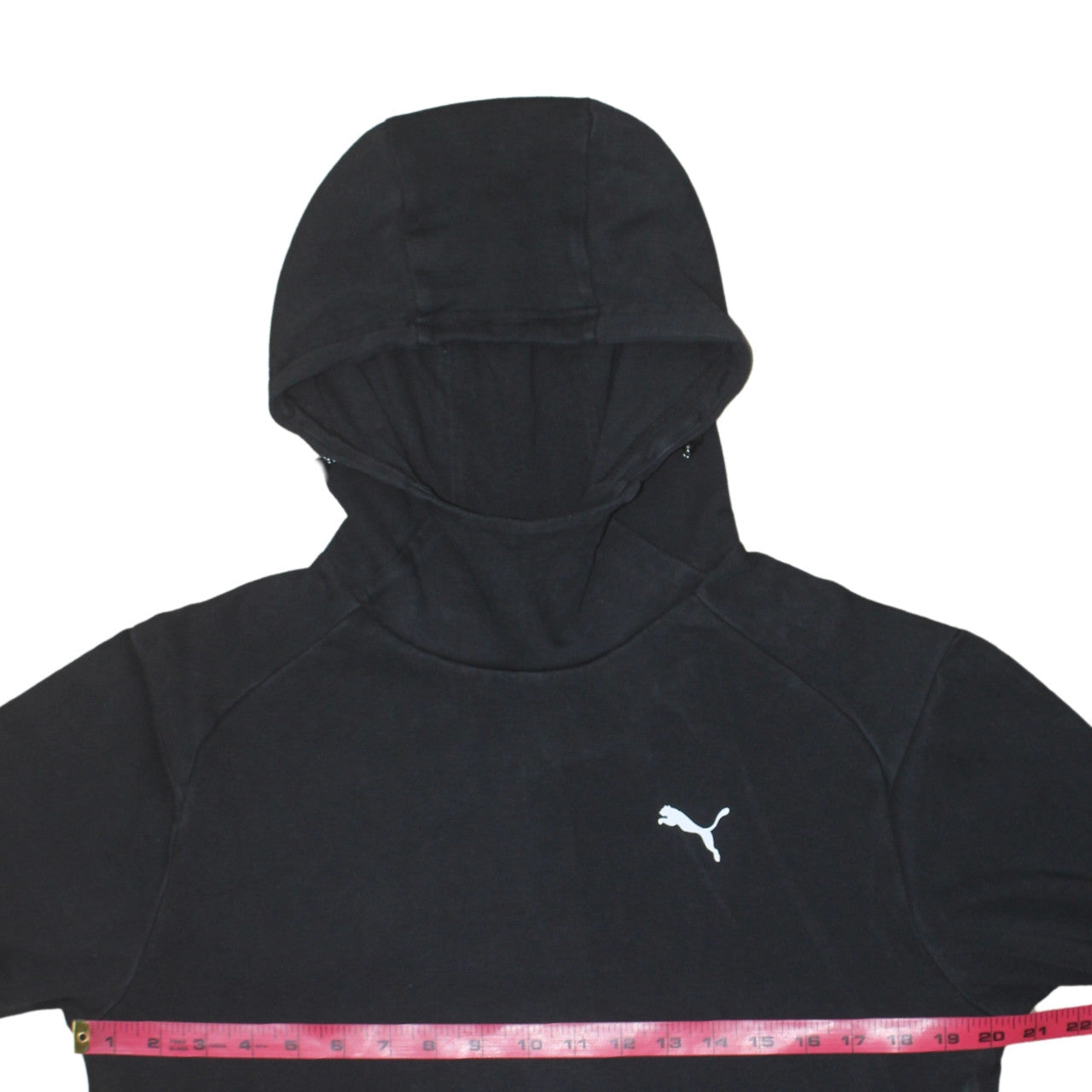 Mens UK Size S PUMA Black Pullover Hoodie