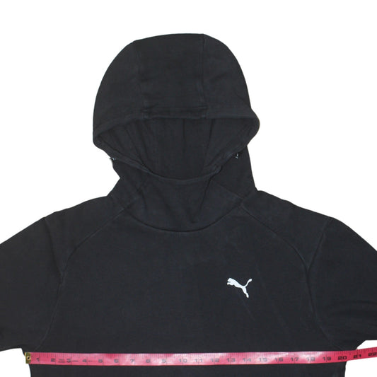 Mens UK Size S PUMA Black Pullover Hoodie