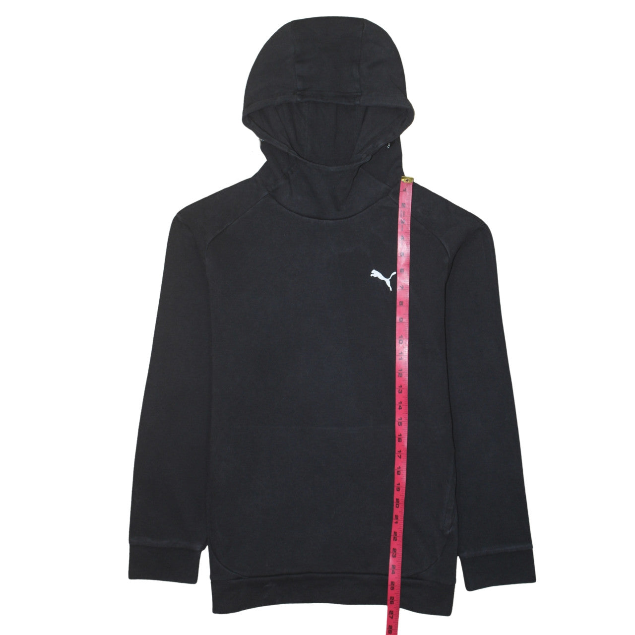 Mens UK Size S PUMA Black Pullover Hoodie