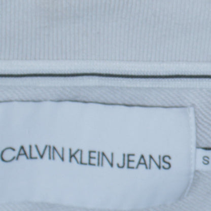 Mens UK Size S Calvin Klein Jeans White Pullover Sweatshirt