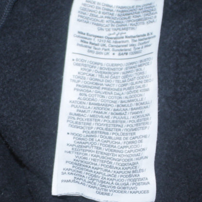 Mens UK Size L Nike Black Pullover Hoodie