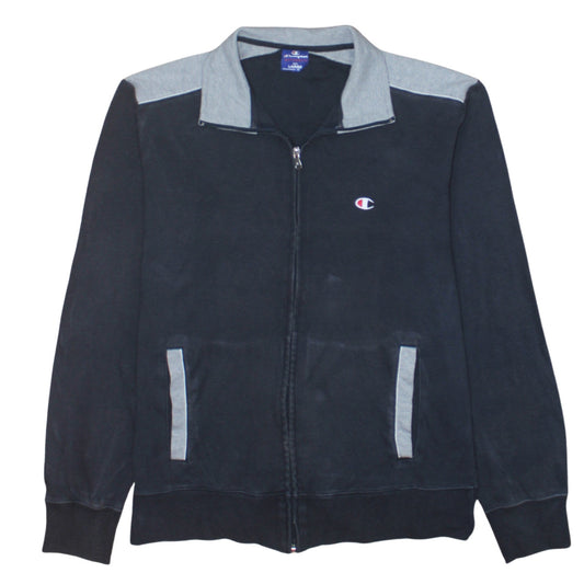 Mens UK Size L Champion Black Full Zip Sweatshirt