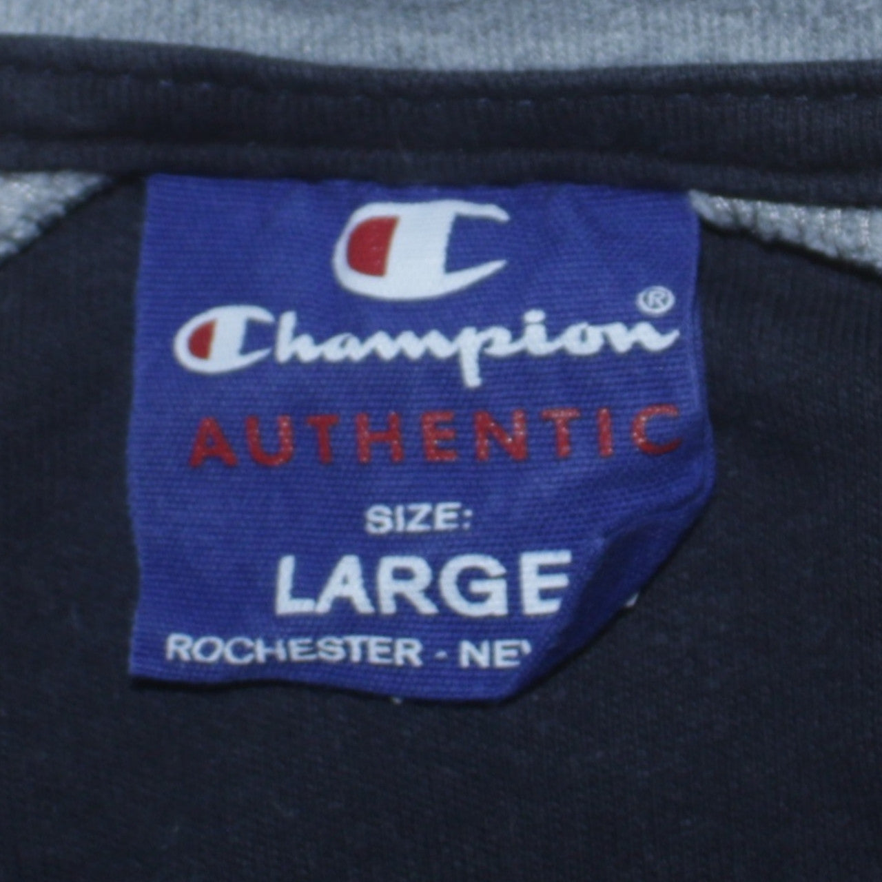 Mens UK Size L Champion Black Full Zip Sweatshirt