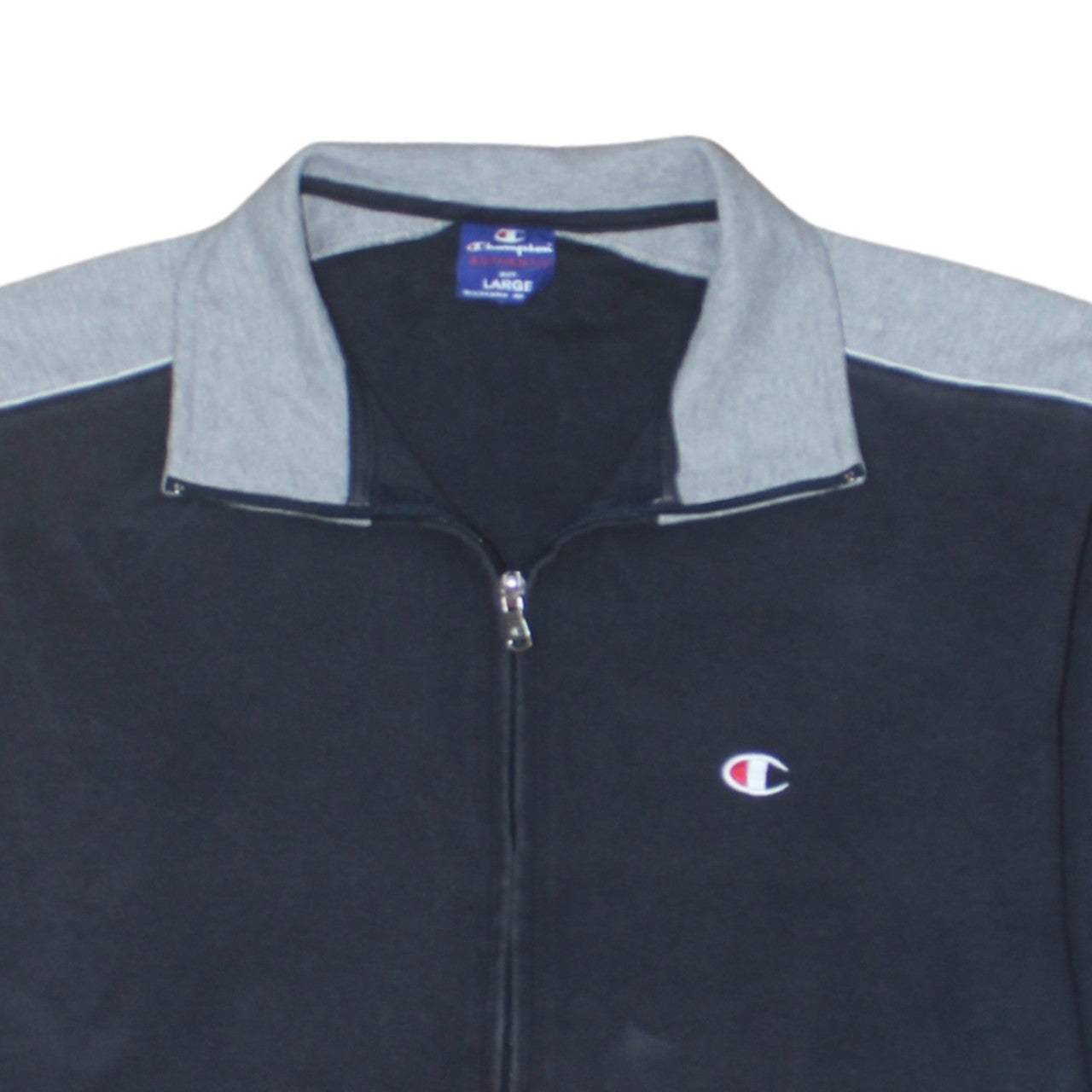 Mens UK Size L Champion Black Full Zip Sweatshirt
