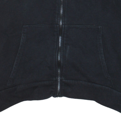 Nike Boys Black Full Zip Hoodie XL 156-166cm Cotton Blend Standard Fit