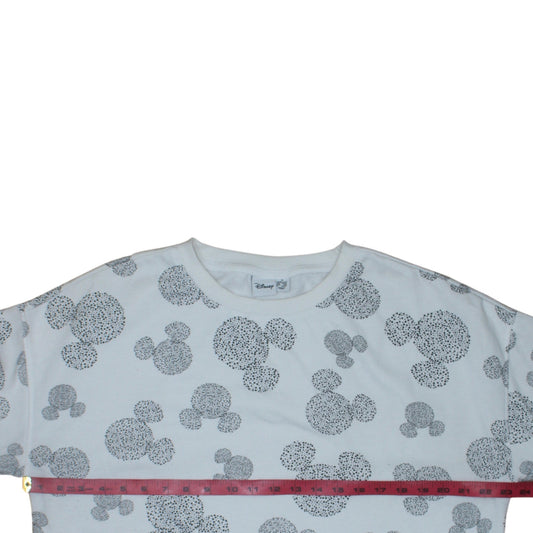 Womens UK Size M Disney White Pullover Sweatshirt
