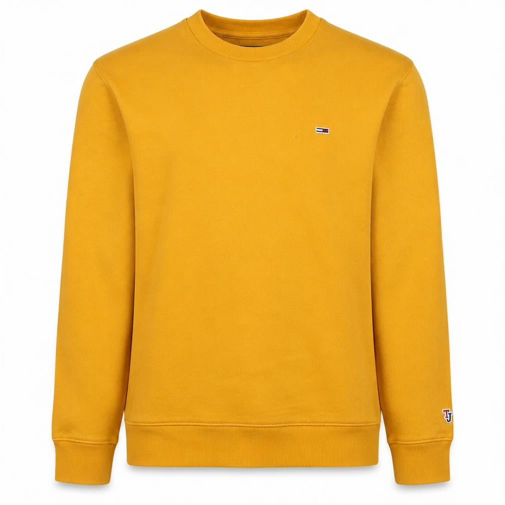 Mens UK Size XS Tommy Jeans Yellow Pullover Sweatshirt