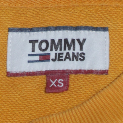 Mens UK Size XS Tommy Jeans Yellow Pullover Sweatshirt