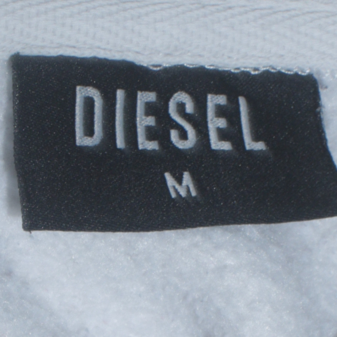 Womens UK Size M Diesel White Pullover Hoodie