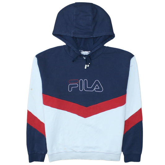Womens UK Size M FILA Multicoloured Pullover Hoodie