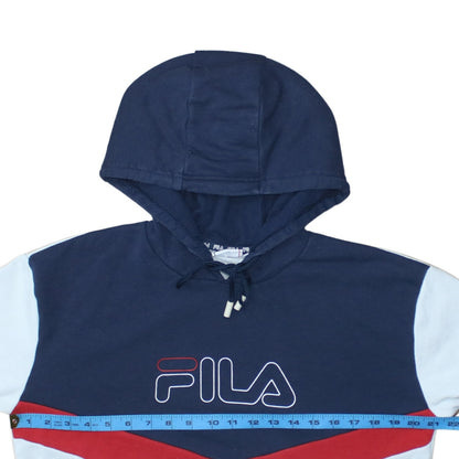 Womens UK Size M FILA Multicoloured Pullover Hoodie