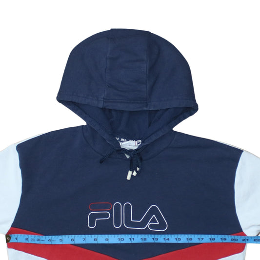 Womens UK Size M FILA Multicoloured Pullover Hoodie