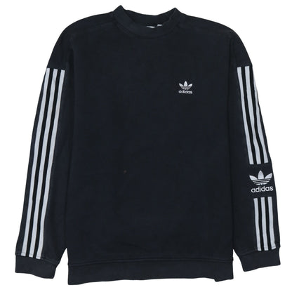 Adidas Men's Black Size S Pullover Crew Neck Sweatshirt