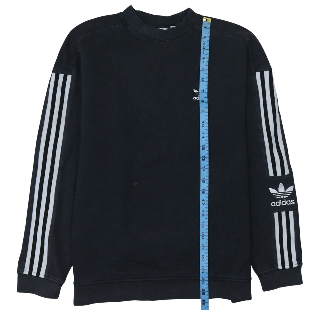 Adidas Men's Black Size S Pullover Crew Neck Sweatshirt