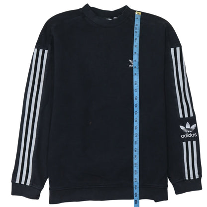 Adidas Men's Black Size S Pullover Crew Neck Sweatshirt