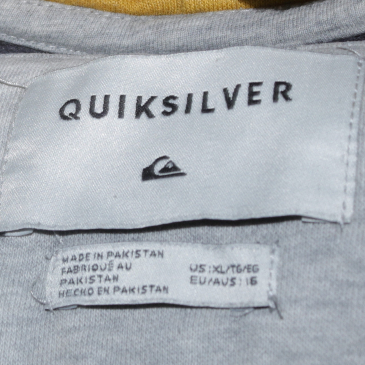 Boys UK Size 16 Years Quiksilver Multicoloured Full Zip Hoodie