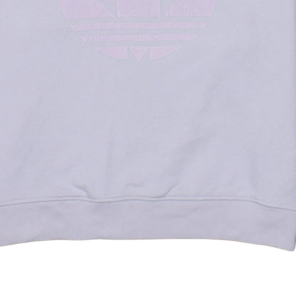 Adidas Women's Lilac Trefoil Sweatshirt Size 6 Crew Neck Pullover