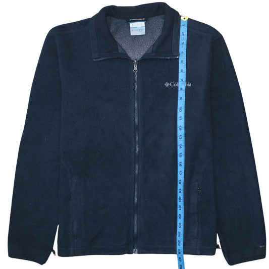 Columbia Men's Blue Fleece Full Zip Outdoor Jacket Size M