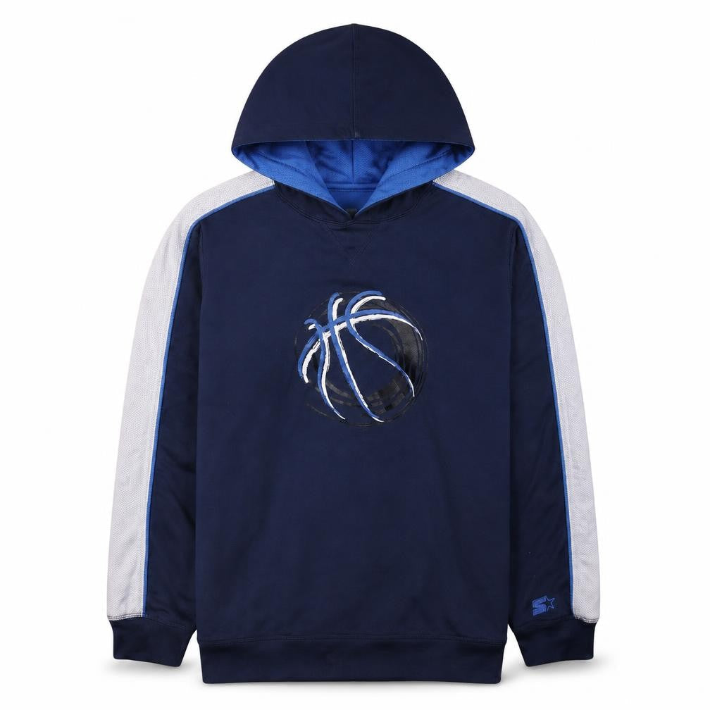 Starter Men's Blue Pullover Basketball Hoodie Size L