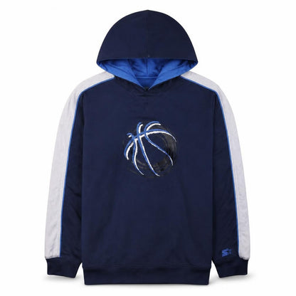 Starter Men's Blue Pullover Basketball Hoodie Size L