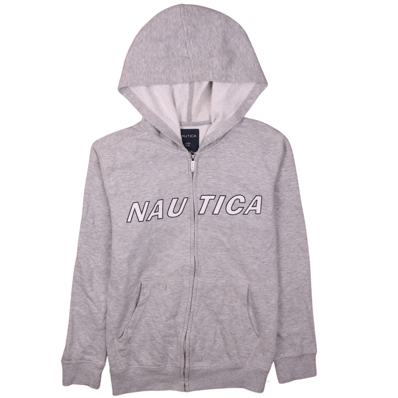 Boys UK Size 14-15 Years Nautica Grey Full Zip Hoodie