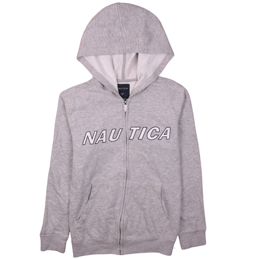 Boys UK Size 14-15 Years Nautica Grey Full Zip Hoodie