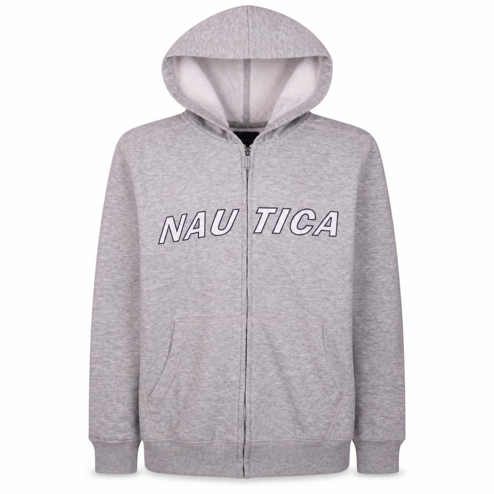 Boys UK Size 14-15 Years Nautica Grey Full Zip Hoodie