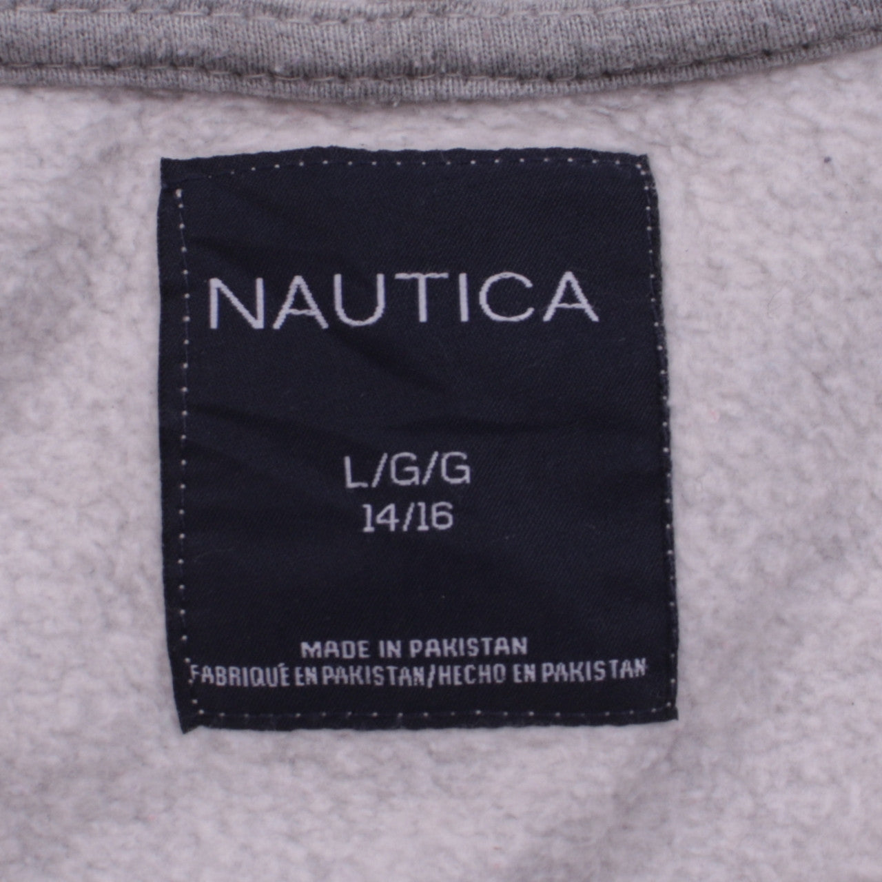 Boys UK Size 14-15 Years Nautica Grey Full Zip Hoodie