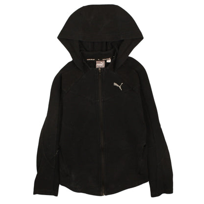 Womens UK Size S PUMA Black Full Zip Hoodie