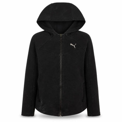 Womens UK Size S PUMA Black Full Zip Hoodie