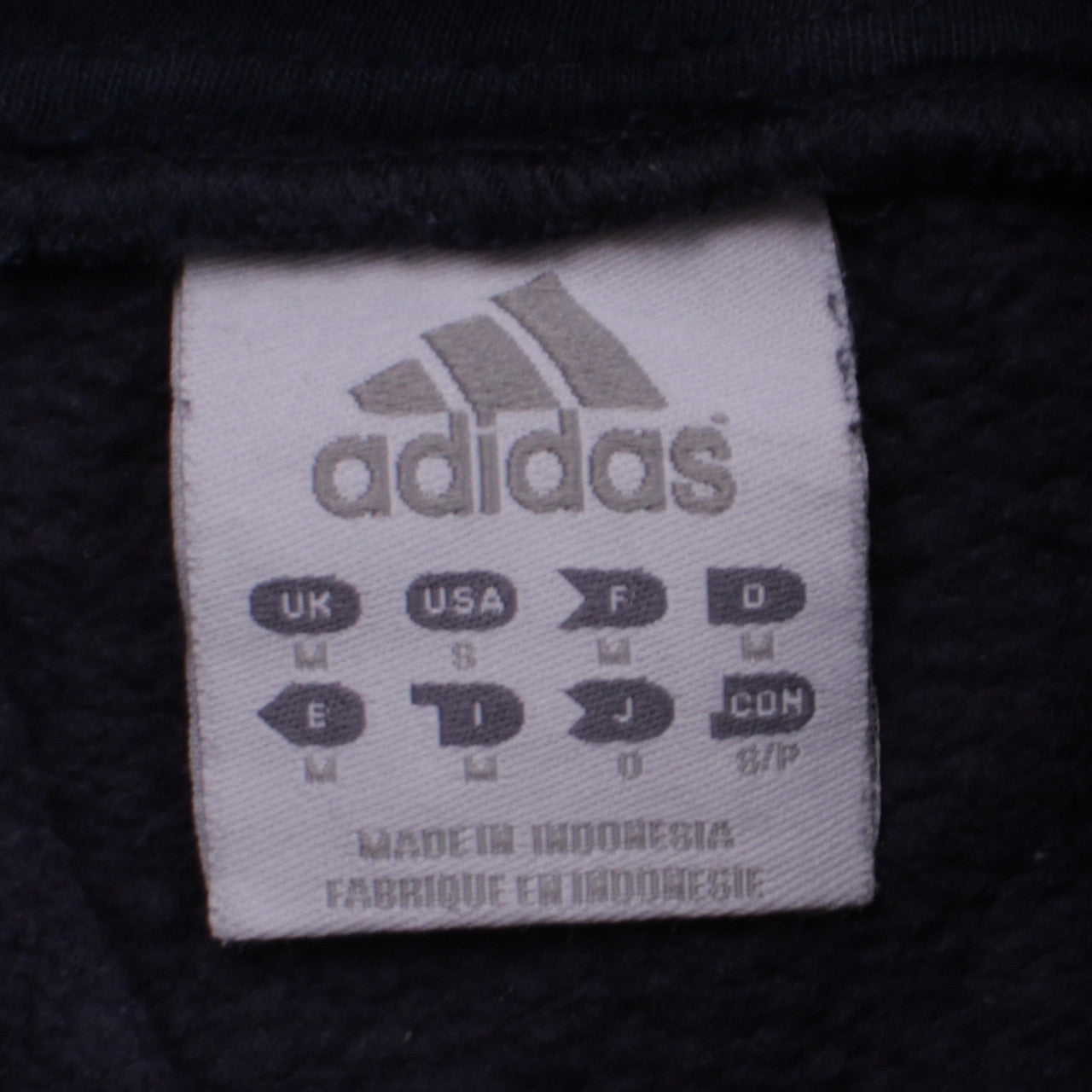 Mens UK Size M adidas Blue Pullover Hoodie