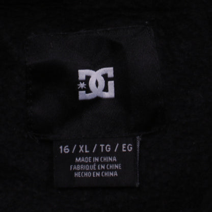 Boys UK Size XL DC Shoes Black Pullover Hoodie