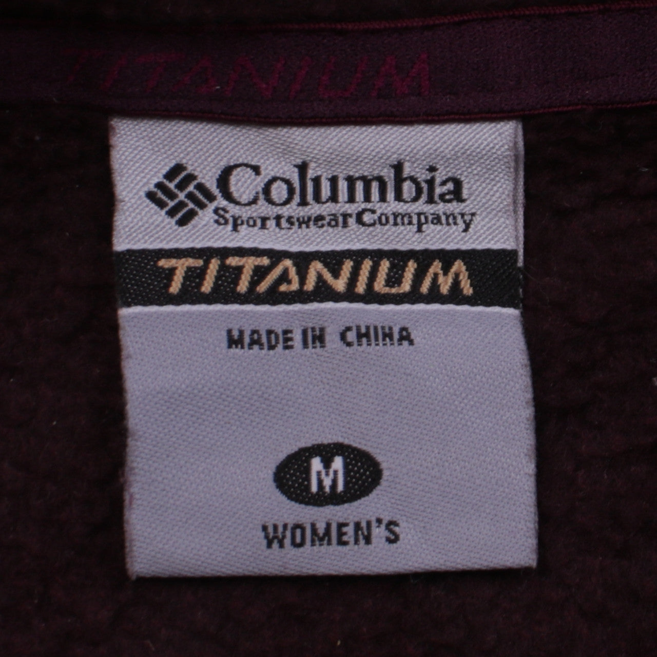 Womens UK Size M Columbia Purple Fleece