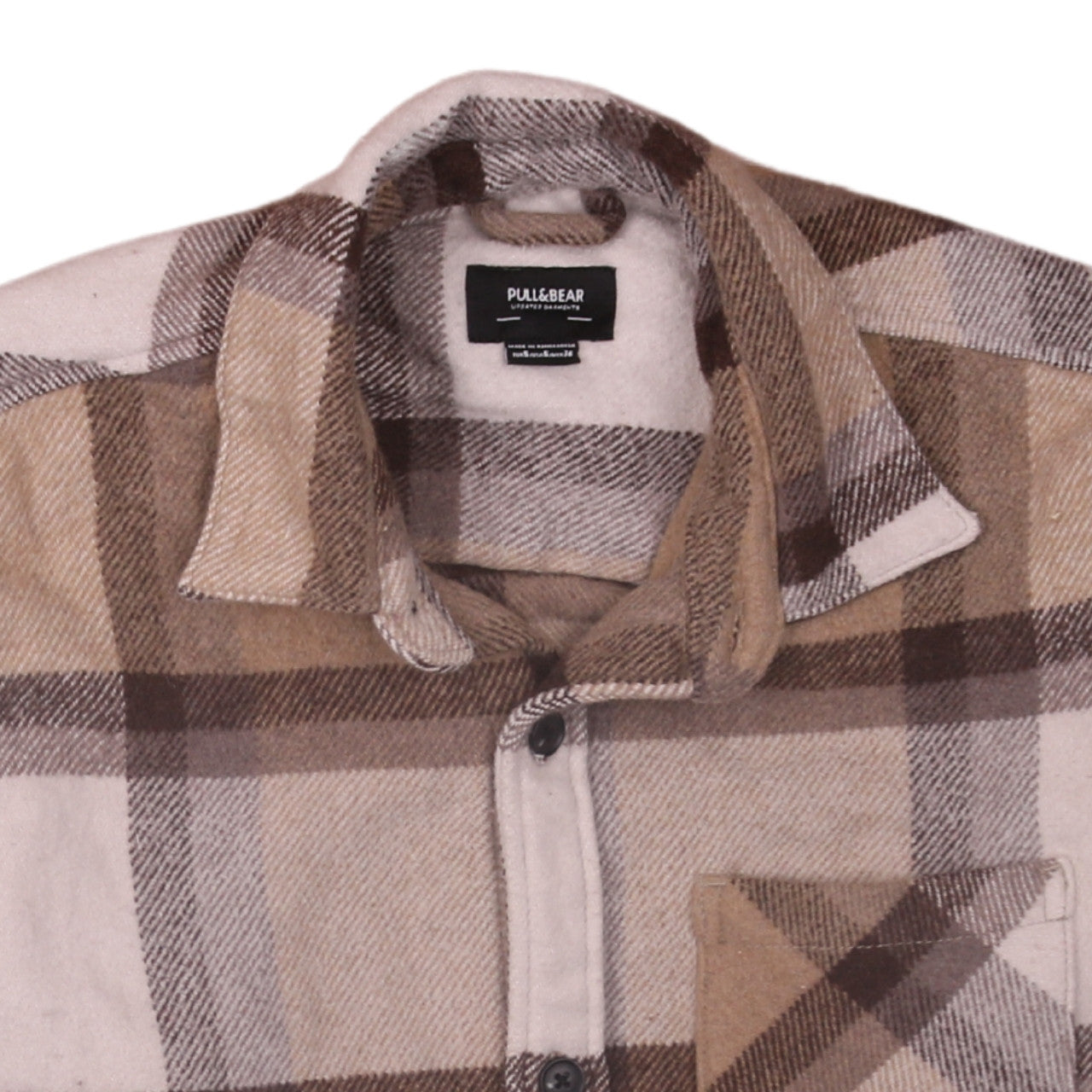 Mens UK Size S Pull&Bear Beige Shacket