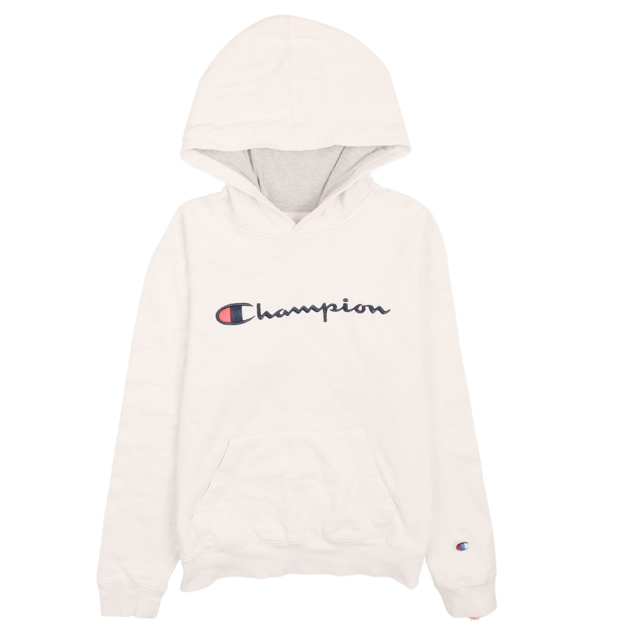 Mens UK Size XL Champion White Pullover Hoodie