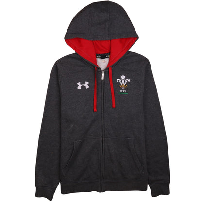 Mens UK Size M Under armour Grey Full Zip Hoodie
