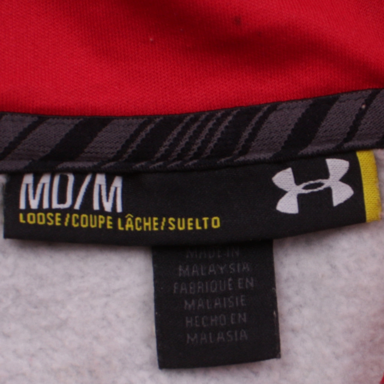Mens UK Size M Under armour Grey Full Zip Hoodie
