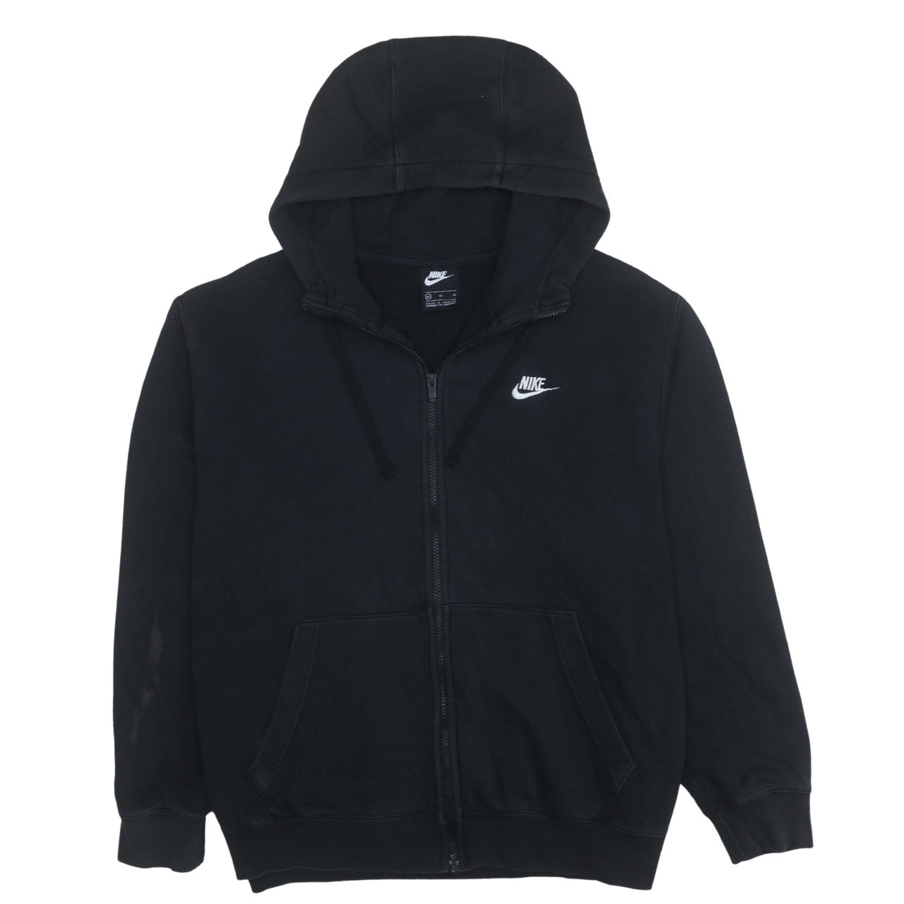 Mens UK Size XL Nike Black Full Zip Hoodie