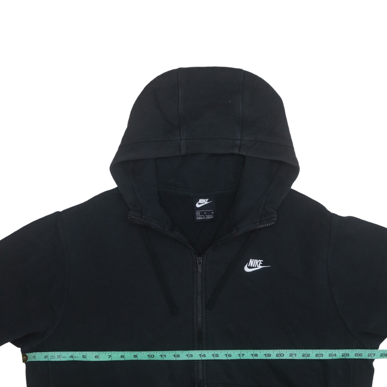 Mens UK Size XL Nike Black Full Zip Hoodie
