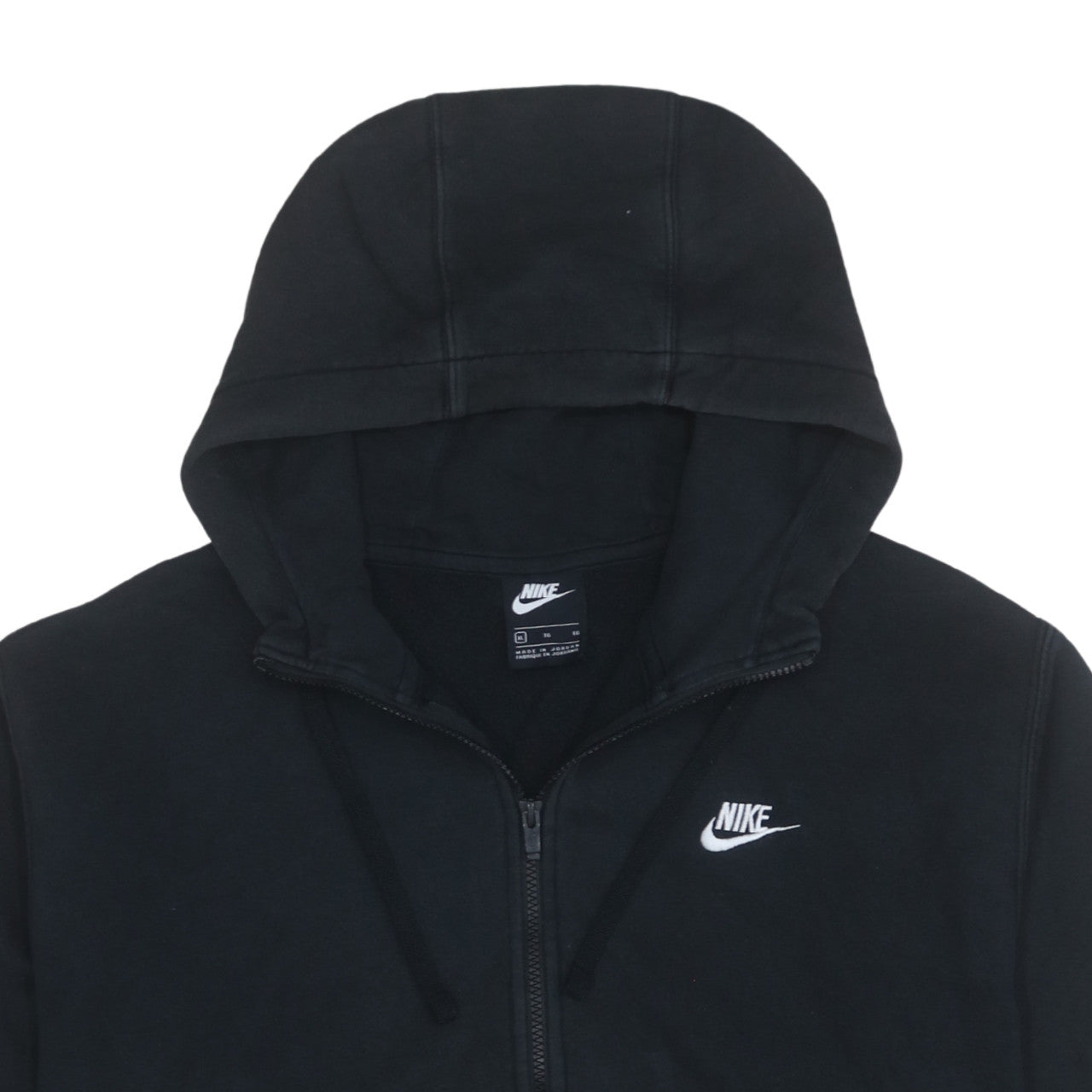 Mens UK Size XL Nike Black Full Zip Hoodie