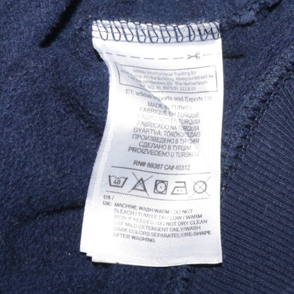 Mens UK Size L adidas Blue Full Zip Hoodie