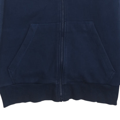 Mens UK Size L adidas Blue Full Zip Hoodie