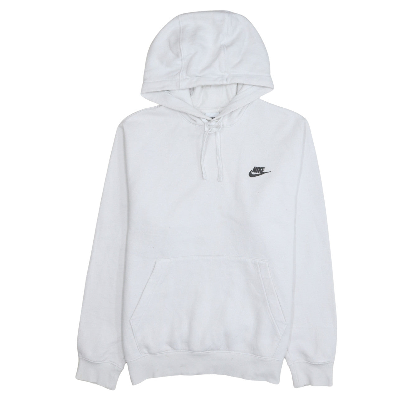 Mens UK Size S Nike White Pullover Hoodie