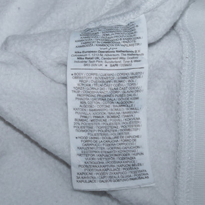 Mens UK Size S Nike White Pullover Hoodie